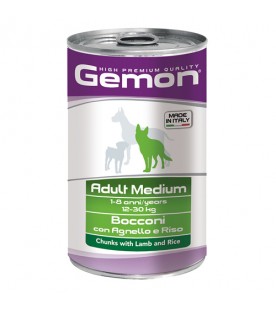 Gemon Dog Bocconi Agnello e Riso 1250 g. SEC01089
