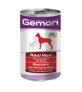 Gemon Dog Bocconi Manzo e Riso 1250 g. SEC01087