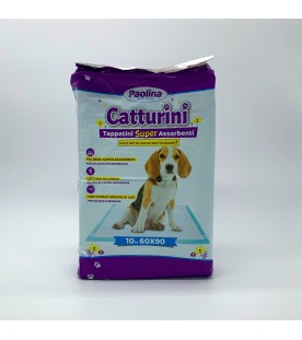 Catturini 60 x 90 Tappetini Super Assorbenti 10 pz. SEC01120