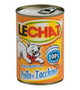 LeChat Cat Bocconcini con Pollo e Tacchino 400 g. SEC01123