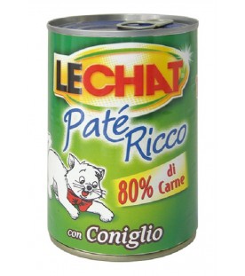 LeChat Cat Patè Ricco con Coniglio 400 g. SEC01125