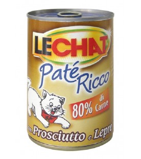 LeChat Cat Patè Ricco con Prosciutto e Lepre 400 g. SEC01128