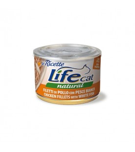 Life Cat Le Ricette Pollo con Pesce Bianco 150 g. SEC01176