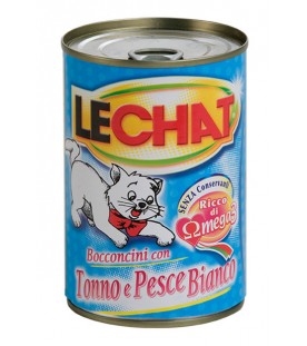 LeChat Cat Bocconcini con Tonno e Pesce Bianco 400 g. SEC01201