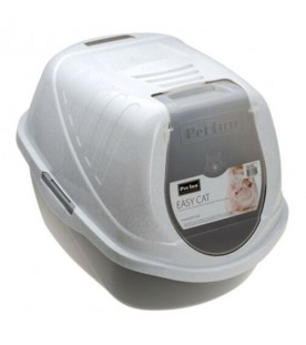 Lettiera Chiusa Easy Cat Grigio 54x40x40 cm SEC01237
