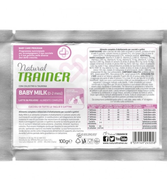 Trainer Personal Baby Milk 100 g. SEC01250 Trainer Personal Baby Milk 100 g. SEC01250