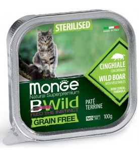 Monge BWild Cat Sterilized Patè con Cinghiale e Ortaggi 100 g. SEC01292