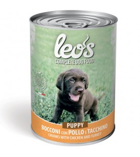 Leo's Cane Bocconi Puppy Pollo e Tacchino 415 g. SEC01307