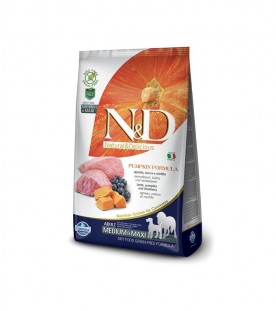 N&D Grain Free Pumpkin Cane Lamb & Blueberry Adult Medium & Maxi 12 kg SEC01355