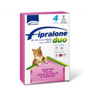 Fipralone Duo Spot-On Gatto 4 Pipette SEC01412