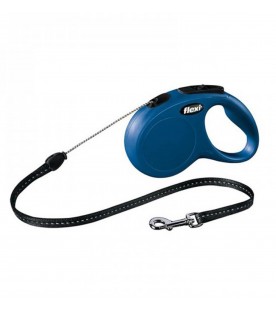 Guinzaglio Flexi New Classic Cord Extra Small Blu 3 Metri max. 8 kg SEC01504
