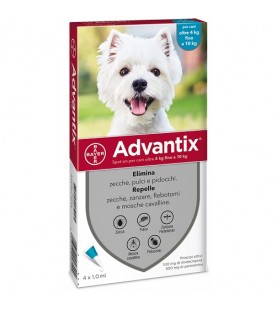 Advantix 2 Spot-On per Cani Oltre 4 kg fino a 10 kg 6 Pipette SEC01783