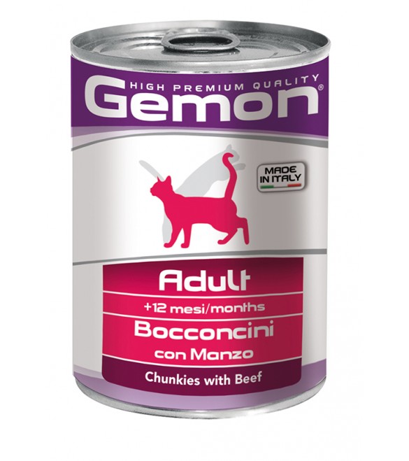 Gemon Cat Bocconcini Adult Manzo 415 g. SEC00558