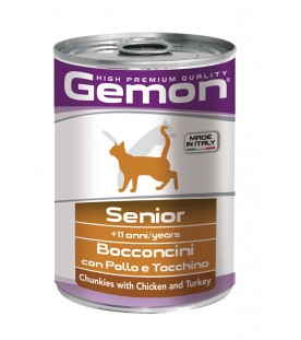 Gemon Cat Bocconcini Senior Pollo e Tacchino 415 g. SEC00560