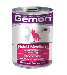 Gemon Dog Bocconi Adult Manzo e Fegato 415 g. SEC00552