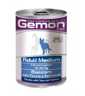 Gemon Dog Bocconi Adult Medium Tonno e Salmone 415 g. SEC00555