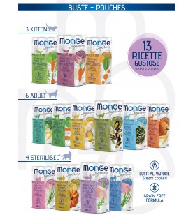 Monge Supreme Cat Buste Adult Kitten Tonno con Piselli e Baby Carrots 80 g. SEC00534