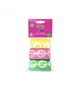 Sacchetti di Ricambio Colorati 3 x 20 Sacchetti City Bag SEC00802