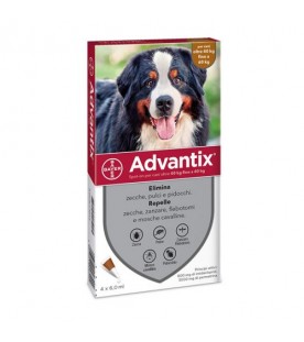 Advantix 5 Spot-On per Cani Oltre 40 kg fino a 60 kg 4 Pipette SEC00081