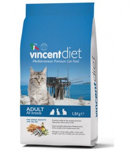 Vincent Diet Cat al Pesce Azzurro 1,5 kg SEC00442