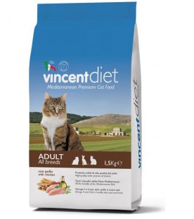 Vincent Diet Cat al Pollo 1,5 kg SEC00443