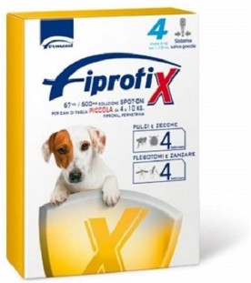 Fipratix per Cani di Taglia Piccola da 4 a 10 kg 4 Pipette SEC00587