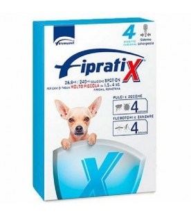 Fipratix per Cani di Taglia Toy da 1,5 a 4 kg 4 Pipette SEC00586