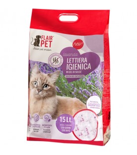 Lettiera in Silicio profumazione Lavanda da 15 lt. SEC00624