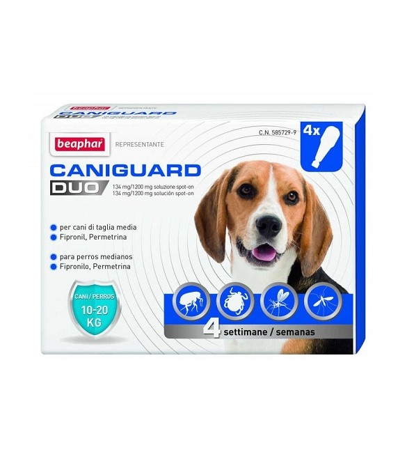 Beaphar Caniguard Duo 10-20 kg 4 Piepette SEC00635 Beaphar Caniguard Duo 10-20 kg 4 Piepette SEC00635