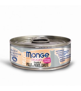 Monge Delicate Cat Pollo con Patate e Carote 80 g. SEC00870