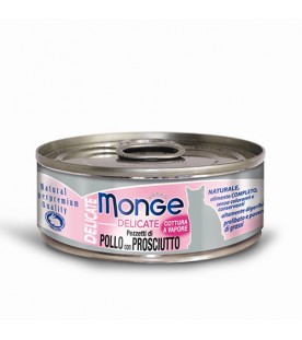 Monge Delicate Cat Pollo con Prosciutto 80 g. SEC00872