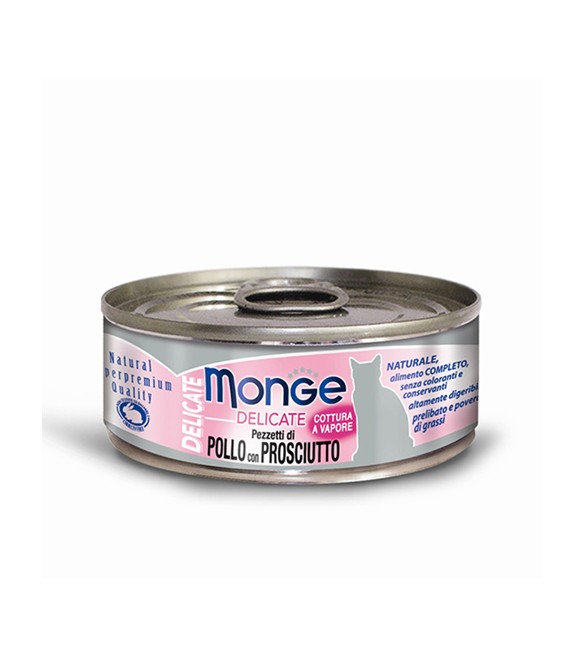 Monge Delicate Cat Pollo con Prosciutto 80 g. SEC00872 Monge Delicate Cat Pollo con Prosciutto 80 g. SEC00872